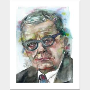 DMITRI SHOSTAKOVICH - watercolor portrait.2 Posters and Art